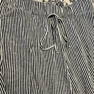 Black and White Striped Joggers